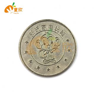Custom Brass Arcade Tokens for Amusement Centers